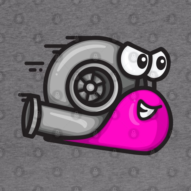 Turbo Snail - Pink by hoddynoddy